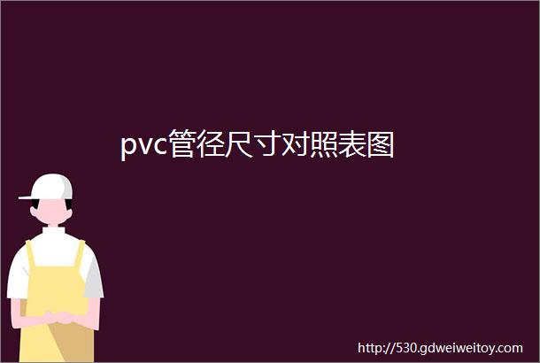 pvc管径尺寸对照表图